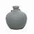 VASO DECORATIVO CERÂMICA C/FLOR CINZA 9x9cm - Imagem 6