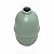 VASO DECORATIVO CERÂMICA BRANCO/VERDE 11x18cm - Imagem 4