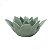 PORTA VELA CERÂMICA FLOR VERDE 12x5cm - Imagem 2