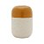 VASO DECORATIVO CERÂMICA GRANILITE BRANCO/AMARELO 10x15cm - Imagem 6