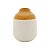 VASO DECORATIVO CERÂMICA GRANILITE BRANCO/AMARELO 10x12cm - Imagem 3