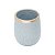 VASO DECORATIVO CERÂMICA GRANILITE CINZA 15x20cm - Imagem 1