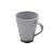CANECA CERÂMICA ROMANCE CINZA 10x8cm 300ml - Imagem 1