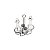 CJ 4 PC GALHETEIRO DE AÇO BLACK 20,5X11cm - Imagem 1