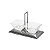 PETISQUEIRA DUPLA DE VIDRO E AÇO INOX TORCELLO BLACK 25X14X17,5cm - Imagem 1
