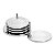 JG 4PC PORTA COPO DE PRATA C/SUPORTE FILLETS 9CM - Imagem 3