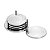 JG 4PC PORTA COPO DE PRATA C/SUPORTE FILLETS 9CM - Imagem 5