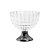CENTRO DE MESA DE VIDRO C/PÉ DE AÇO MAURICIUS BLACK 22X21cm - Imagem 1