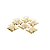 CJ 6 XÍCARAS DE VIDRO P/CHÁ C/PIRES VENEZA DOURADO 180ml - Imagem 3