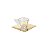 CJ 6 XÍCARAS DE VIDRO P/CHÁ C/PIRES VENEZA DOURADO 180ml - Imagem 2