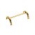 CJ 6 PC DESCANSOS DE LATÃO P/TALHERES CROISÉ DOURADO 8,5X4X2cm - Imagem 2