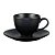 CJ 4 XÍCARAS PORCELANA P/CHÁ C/PIRES PRETO 195ml - Imagem 1