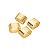 CJ 4 ANÉIS DE AÇO P/GUARDANAPO DOURADO ELEGANCE 5X3X3,5cm - Imagem 2