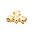CJ 4 ANÉIS DE AÇO P/GUARDANAPO DOURADO ELEGANCE 5X3X3,5cm - Imagem 4