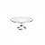 CENTRO DE MESA DE VIDRO C/PÉ DE PRATA MOON 29,5X13cm - Imagem 3
