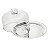 PRATO P/QUEIJO DE PRATA C/TAMPA DE VIDRO ELEGANCE 19CM - Imagem 3