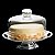 PRATO P/QUEIJO C/PÉ DE PRATA E TAMPA DE VIDRO ELEGANCE 23CM - Imagem 4