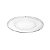 SOUSPLAT DE VIDRO C/CORDÃO CROISE PRATA 35CM - Imagem 1