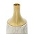 VASO DECORATIVO PORCELANA MARBLE BRANCO/DOURADO 12x26cm - Imagem 3