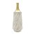 VASO DECORATIVO PORCELANA MARBLE BRANCO/DOURADO 13x33cm - Imagem 3