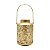 LANTERNA DECORATIVA METAL DOURADO 15x22cm - Imagem 2