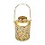 LANTERNA DECORATIVA METAL DOURADO 15x22cm - Imagem 1