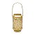 LANTERNA DECORATIVA METAL DOURADO 14x25cm - Imagem 2