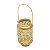 LANTERNA DECORATIVA METAL DOURADO 14x25cm - Imagem 3
