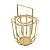 LANTERNA DECORATIVA METAL/VIDRO DOURADO 24x27cm - Imagem 3