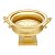 VASO METAL DOURADO 36x30x21cm - Imagem 1