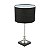 ABAJUR METAL BIVOLT PRETO/PRATA 12x38cm - Imagem 3