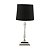 ABAJUR METAL BIVOLT PRETO/PRATA 13x34cm - Imagem 2