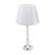ABAJUR METAL BIVOLT COR PRATA 16x46cm - Imagem 1