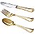 FAQUEIRO 101PC PVD DOURADO AVALON C/ESTOJO DE MADEIRA - Imagem 1