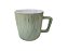 CANECA DE CERÂMICA PEROLADA VERDE 280ml - Imagem 1
