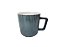 CANECA DE CERÂMICA PEROLADA AZUL 280ml - Imagem 1