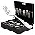 FAQUEIRO 75PC AÇO INOX CROISÉ C/ESTOJO DE MADEIRA - Imagem 1