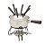 APARELHO DE FONDUE 10PC AÇO INOX PRETO - Imagem 1