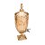 DISPENSER DE CRISTAL DE CHUMBO P/BEBIDA C/PÉ E TAMPA BRANDON 4l AMBAR - Imagem 1