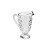 CJ 7PC JARRA DE VIDRO 1,2l E 6 COPOS VIDRO TRIANGLES TRANSPARENTE 300ml - Imagem 3