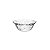 CJ 7PC DE VIDRO TRANSPARENTE 1 BOWL 22X9,5cm E 6 BOWLS 12,5cm FLORES - Imagem 2
