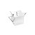 AÇUCAREIRO DE PRATA C/COLHER AREZZO 350ML - 7X7CM - Imagem 1