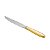 FACA DE AÇO INOX P/ASSADO  PVD DOURADO CROISÉ - Imagem 1