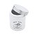 POTE DE PORCELANA COM TAMPA DE ALUMINIO ESCOVADO 720ML - Imagem 1
