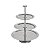 PRATO TRIPLO P/DOCES ELEGANCE DE PRATA 28/23/16,5CM - Imagem 1