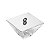 BALEIRO DE VIDRO C/TAMPA DE PRATA VENEZA 11X6CM - Imagem 1