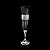 CJ 6 TAÇAS P/CHAMPAGNE CRISTAL ECOLÓG KLEOPATRA BLACK 175 ML - Imagem 1