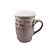 CANECA PORCELANA C/INFUSOR TAMPA VINTAGE LETTERS CINZA 350ML - Imagem 1