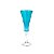 CJ 6 TAÇAS DE CRISTAL ECOLÓGICO P/CHAMPAGNE WELLINGTON TURQUESA 180ml - Imagem 2