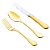 FAQUEIRO 48PC PVD DOURADO AVALON  ESTOJO DE MADEIRA - Imagem 1